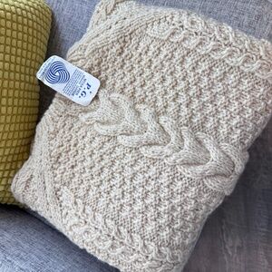 100% Olympic Wool Fisherman Cable Sweater